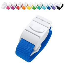 ROLSELEY Quality Medical Tourniquet with Quick Release Buckle and Latex Free Polyester Elastic Band for NHS Nurse, Midwife, A&E, Paramedic, Phlebotomist, Medical Student and Doctor (BLUE)