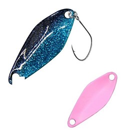 FTM Spoon Tremo 2.9 cm - Trout Blinker for Ultra Light Fishing for Trout, Trout Bait for Spin Fishing, Spinner Bait, Blinker, Colour: Blue/Purple, Weight: 0.9 g
