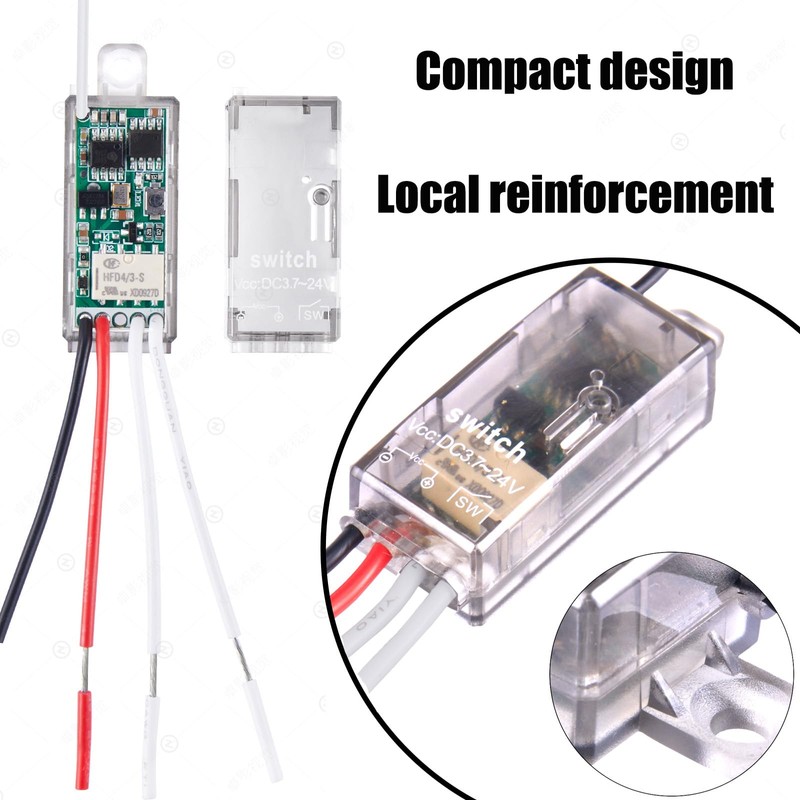 VONVOFF Mini 12V Remote RF ON/OFF Switch - Dry Contact