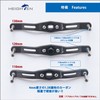 HEIGHTEN 130/120/110 mm Reel Handle (No Knobs) Thickness 0.1 inch