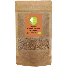 Organic Ground Linseed (Milled Flaxseed) - Certified Organic - by Busy Beans Organic (500g)