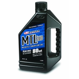Maxima Racing Oils 41901-3PK MTL-R 80w Motorcycle Transmission/Clutch Fluid 1L Bottle, 3-Pack