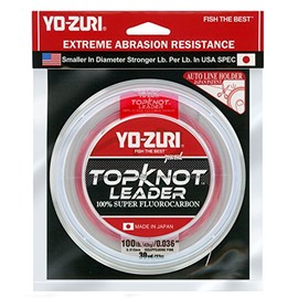 Yo-Zuri Topknot 30 yd Sinking Leader, Disappearing Pink, 100 lb