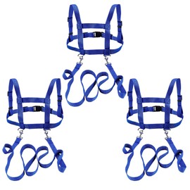 Pack of 3 Horse Lead for Children to Play Blue Horse Lead Toy Horses Lunging Lead Horse Harness for Children to Play Harness for Boys and Girls