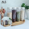 3-Compartment Seasoning Container 650ml Spice Jar 3-Compartment Seasoning Container 2ea