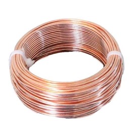 10 AWG. Bare Solid Copper Building Wire Made in USA (50 Ft - Coil)