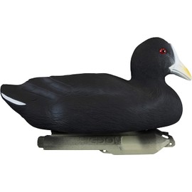 Higdon Outdoors Standard Coot Duck Decoys | Lightweight & Realistic UV Painted Floating Decoy for Waterfowl Hunting| Short-String Design for Easy Setup | Foam Filled | 6pk