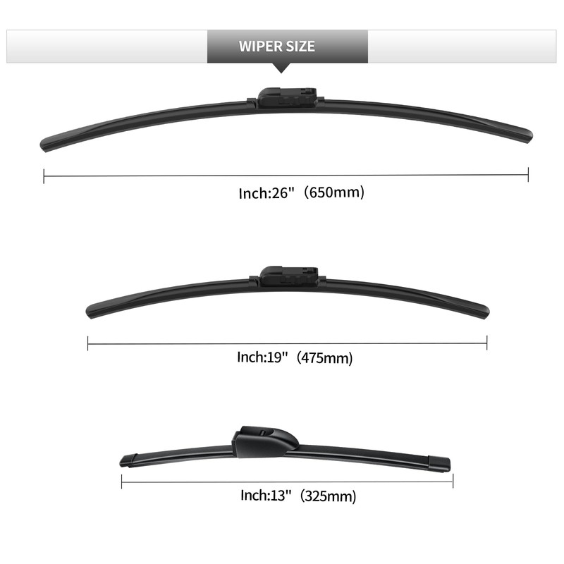 Replacement For Jaguar F-PACE fpace 2017-2024 Windshield Wiper Blades-Car Front