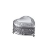 Feyarl Vintage Jewelry Box Heart Shape Engraved Trinket Box Ring