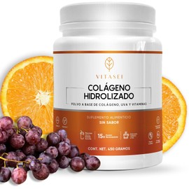 Colágeno Hidrolizado en Polvo sin Sabor | Suplemento para Piel, Cabello, Uñas y Articulaciones | Fácil de Mezclar | 450g