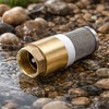 Brass Foot Valve with Check Valve and Stainless Steel Basket