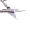 Professional Stainless Steel Cuticle Scissors, Sharp Pointed Tip, Double Ring