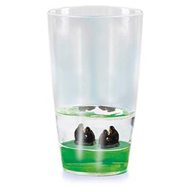 Floatarama Monkey Drums by Deluxebase Acrylic Drinking Glasses with Floating Animal Figurines for Kids and Adults