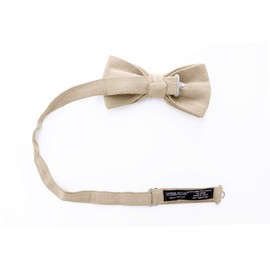 Spring Notion Men's Linen Blend Bow Tie Tan