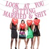 Look at You Getting Married Banner, Backdrop for Wedding Engagement