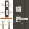 Probrico Square Entry Levers and Single Cylinder Deadbolts Combo Pack,