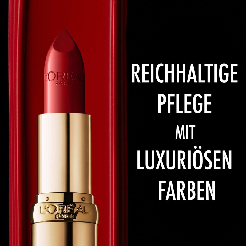 L'OrÃ©al Paris Pflegender Lippenstift mit Satin Finish, Argan-Ãl und Vitamin