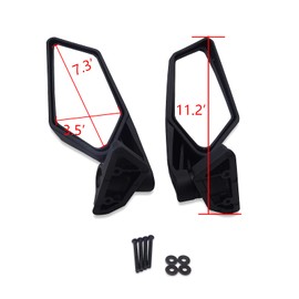 Wsays Maverick X3 Side Mirror Rear View Racing Style Compatible with Can Am Maverick X3 XRS XDS MAX Off-road 2017 2018 2019 2020 2021 2022 2023 2024 2025