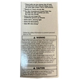 GE 6 Bulbs 3 Pack Light Bulbs Decorative & ceiling fan GE Glass Dimmable Classic