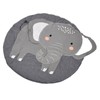 Baby Play Mat Round Cartoon Elephant Pattern Soft Cotton Decoration