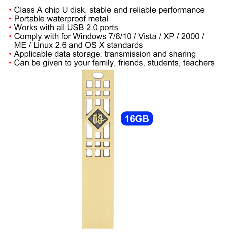 USB Flash Disk Portable Waterproof Metal 2.0 Drive Storage Memory