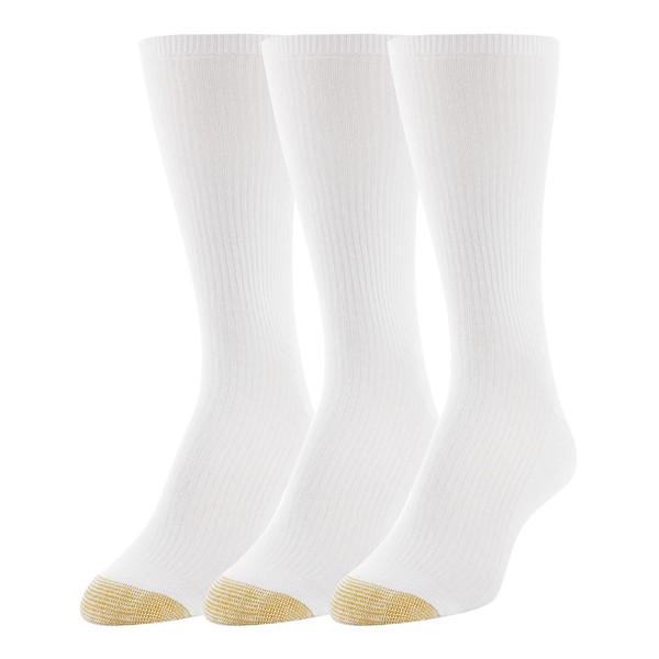 Gold Toe - Calcetines para mujer sin atar, 3 pares,