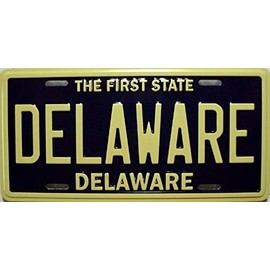 Delaware State License Plate Novelty Fridge Magnet