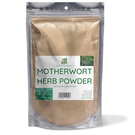 Herb To Body Motherwort Herb Powder – 4oz, Wildcrafted Leonurus Cardiaca, Finely Ground Motherwort Powder for Herbal Tea, DIY Blends, and Traditional Botanical Preparations