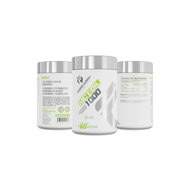 Forzagen Suplemento Alimenticio MCT Oil 800 mg de Triglicéridos de