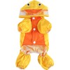 Cute Duck Raincoat for Small Dogs, Rain Jacket with Hooded