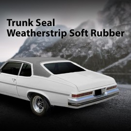 G-PLUS Trunk Seal Weatherstrip Soft Rubber Compatible with Buick 1964-1974,Compatible with Chevy 1962-1974,Fit Olds 1964-1972,Fit Pontiac 1964-1972 Black