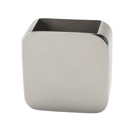 Gedy PL981300300 Brush Holder, Chrome, 4.5 x 10 x 10 cm