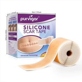 Silicone Scar Sheets, 1/2 Boxes Multi-purpose Scar Patches, Smoothing Firming Skin Care Patches, Suitable for All Skin Types - Color: Purple, Specification: 1 Box