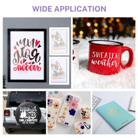 HAWERSI Smart Permanent Adhesive Vinyl 30 Sheets with 20 Colors 12in x 9.5in Vinyl and 10 Transfer Tapes, Compatible with Cricut Joy Xtra-No Need Cutting Mat,Suitable for Outdoor Vinyl,Home Decor