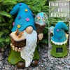 Garden Gnome - Solar Magician Gnome Figurine - 9.45 Inch