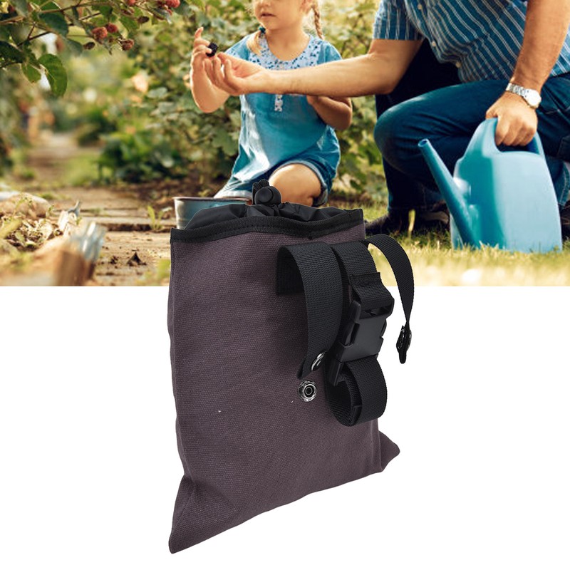 Foraging Bag Canvas Foldable Portable Thick Unique Simple Appearance Belt