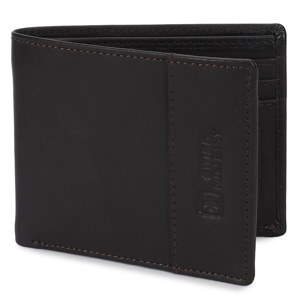 Swiss Military Hannover Men's Brown Leather Wallet with 6 Card