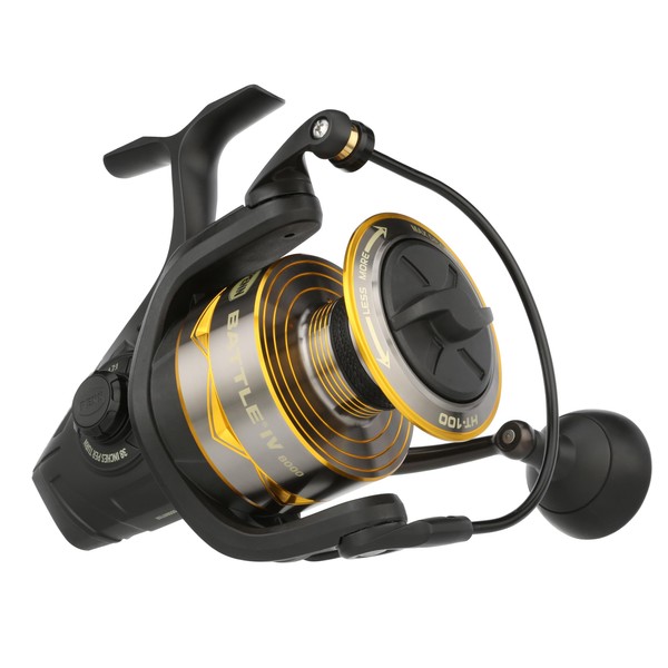 PENN Battle IV Size 8000 Spinning Fishing Reel, Full Metal