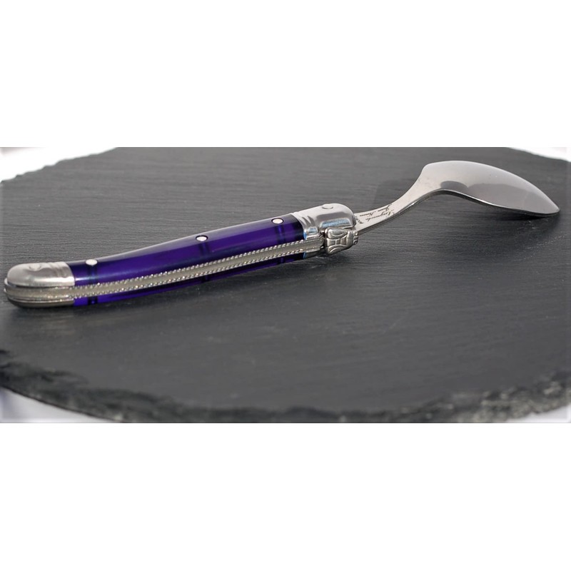 Laguole ABS Handle Teaspoon Gift Boxed French NERON Paris Blue