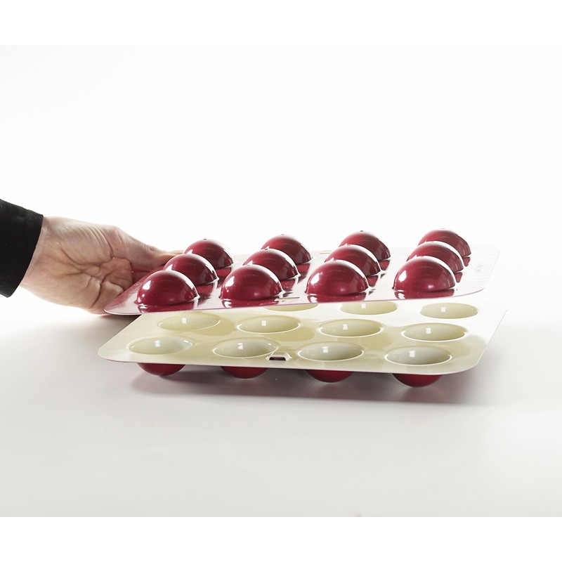 Nordicware 43622 Molde para Pops, Aluminio, Rojo, 12 Cav