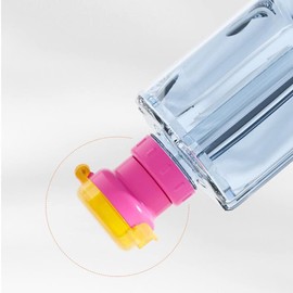 RUNGEASINI Water Bottle Changeover Cap Dustproof Cap Spill Proof Twist Cover Cap with Straw Portable Juice Soda for Children Girls Prevent Lipstick Drinking Tool (Pink)