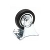 Wiltec Fixed Castor Diameter 75 mm with Rubber Wheel and
