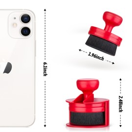 BABYSHEEP Car Tire Shine Applicator,Vegan Tire Shine Brush with Stand for Auto Detailing Cleaning Service,Red