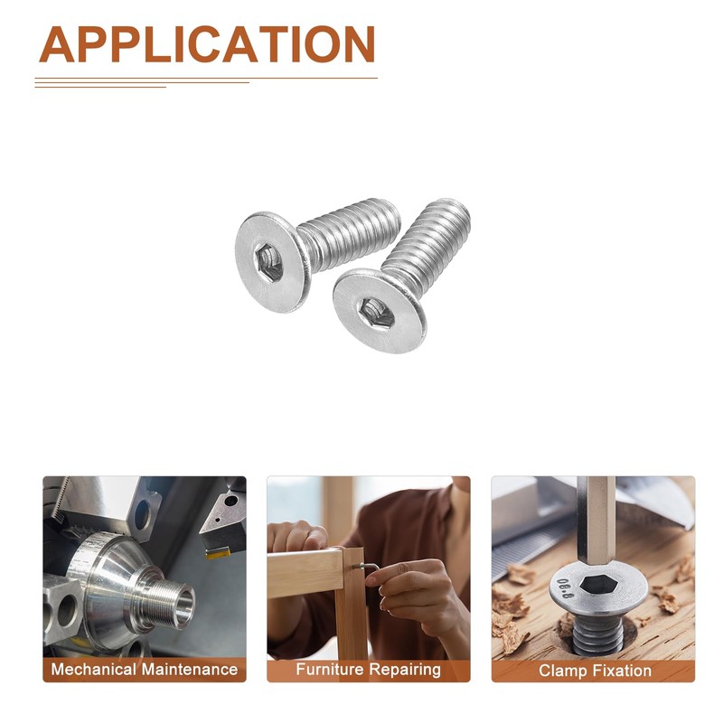 DTGN #8-32 x 1/2" Flat Head Socket Cap Screws, 100