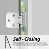 10 Pairs Cabinet Hinges,Self Closing Overlay Hinges with Longer Stainless