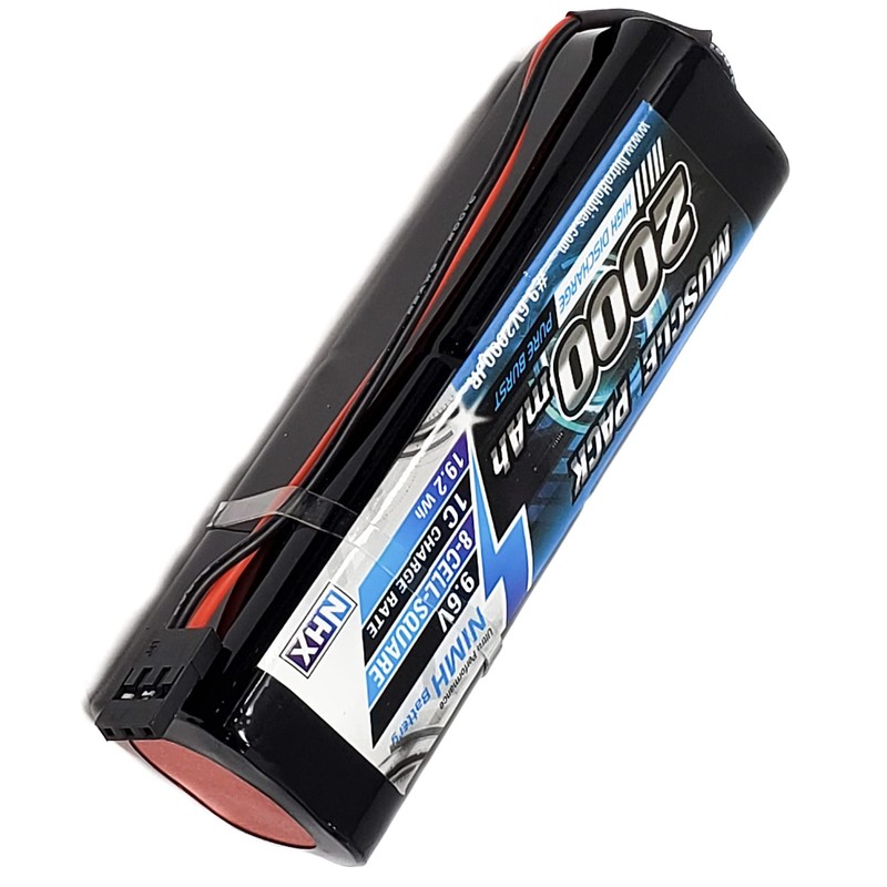 NHX Muscle Pack 9.6V 2000mAh 8-Cell Nimh Square Transmitter Battery