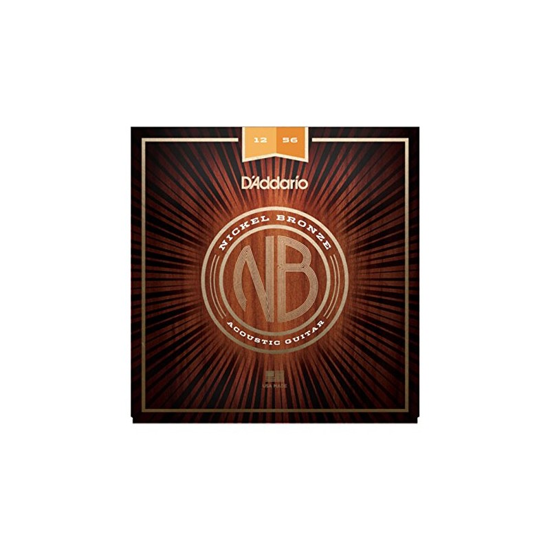 D'Addario NB1152 cuerdas de guitarra acústica de bronce de níquel,