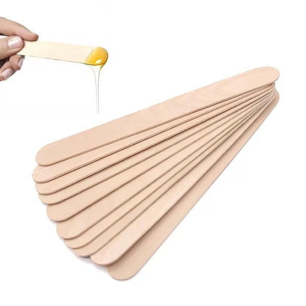 SGERUFZ 20 Holzstäbchen - Wachsschaber aus Holz zum Kontrollieren oder