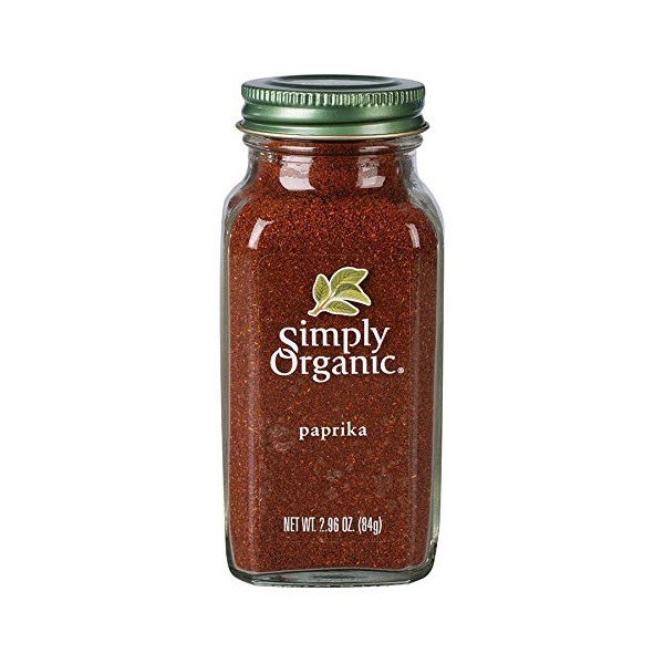 Simply Organic Ground Paprika, Certified Organic | 2.96 oz | Pack of 3 | Capsicum annuum