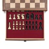 A&A 15 inch Walnut Wooden Chess Sets w/ Storage Drawer